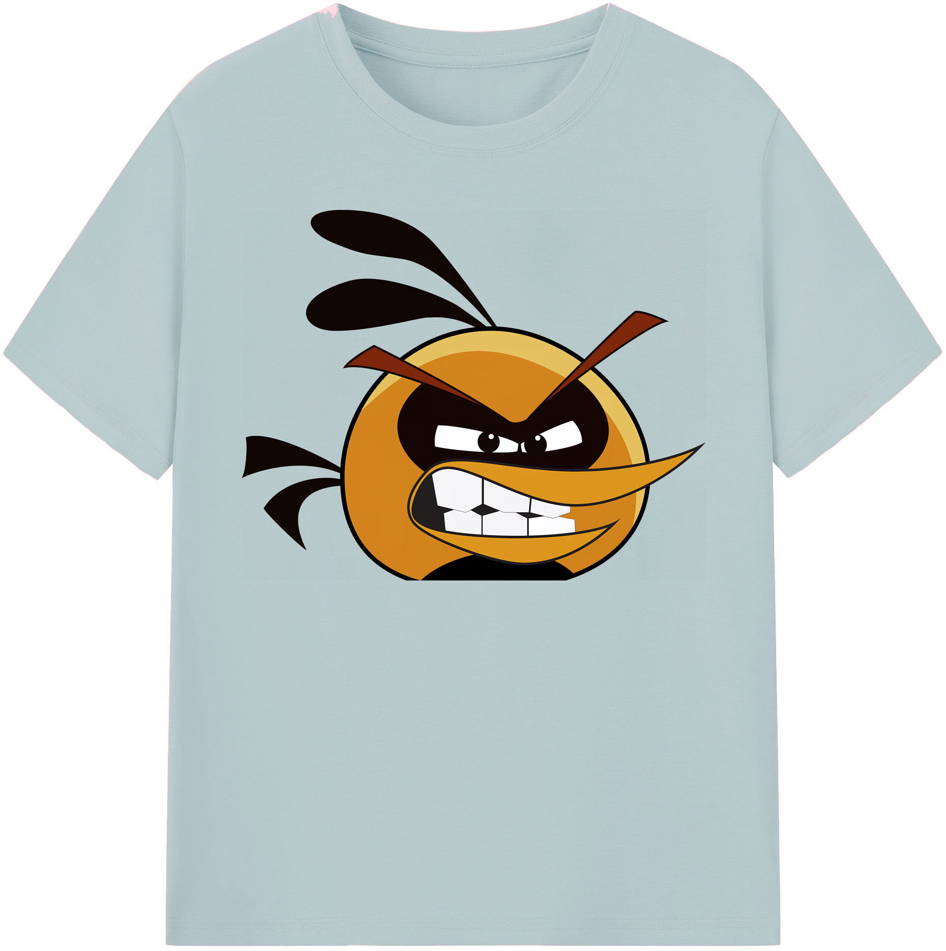 （画像用） Angry Birds アングリーバード 綿100％半袖Tシャツ（フロントプリント）